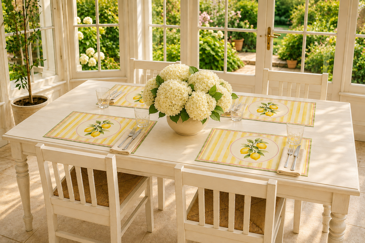 Platzsets im Landhausstil