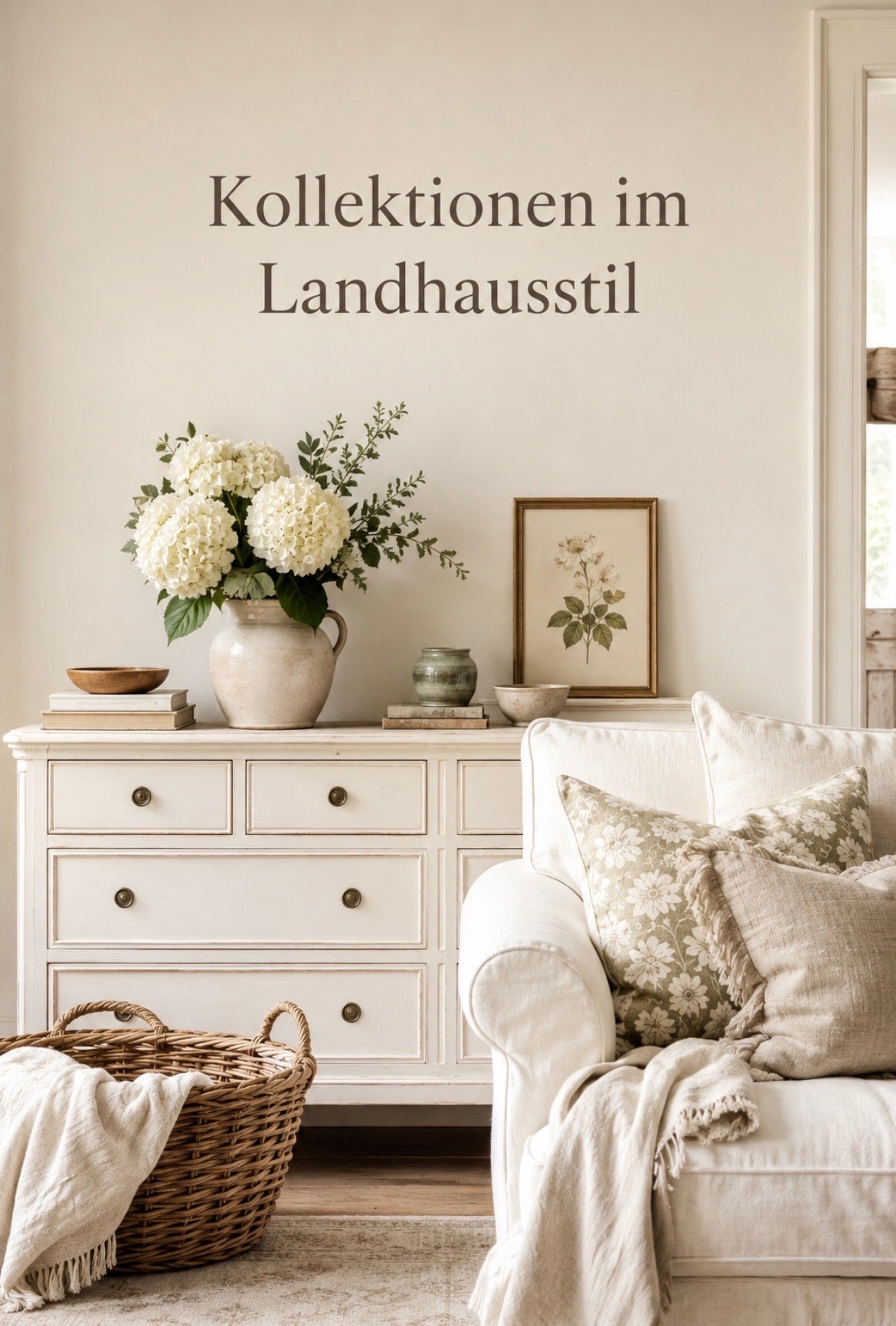 Trinkflasche im Landhausstil