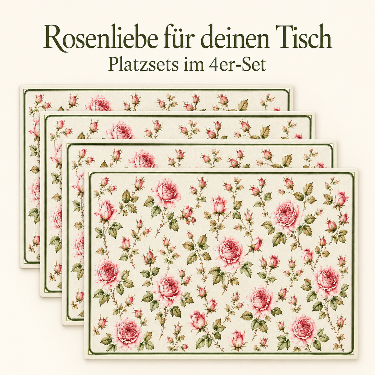 Platzset mit Rosen