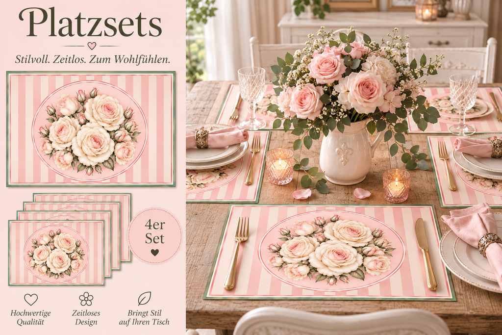 Platzset Rosen
