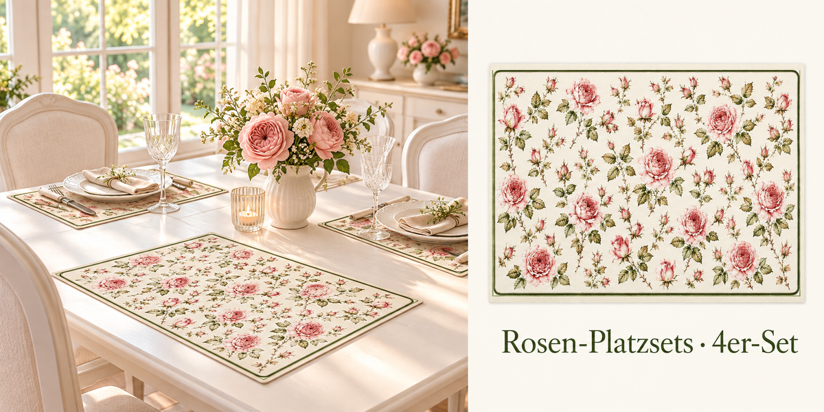 Platzset mit Rosen