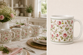 Weiße, glänzende Tasse